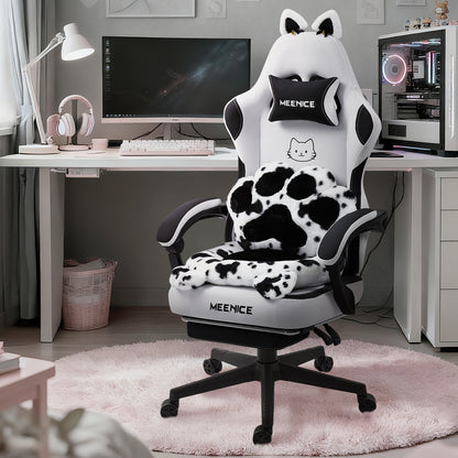 Sedia gaming, Bianco e nero per gaming – vista dettagliata 16
