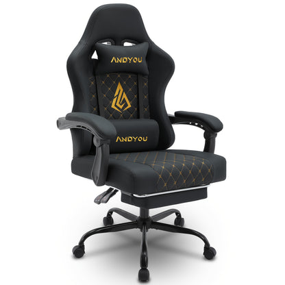 Sedia gaming, Nero per gaming – vista dettagliata 3