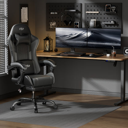Sedia gaming, Nero rosso per gaming e postazione PC – vista dettagliata 11