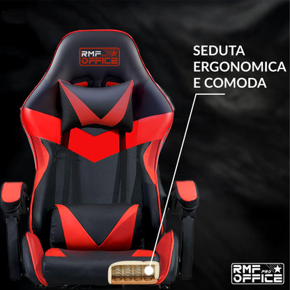 Sedia gaming, regolabile per postazione PC – vista dettagliata 12