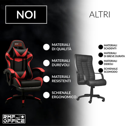 Sedia gaming, regolabile per postazione PC – vista dettagliata 15