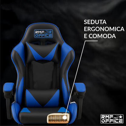 Sedia gaming, regolabile per postazione PC – vista dettagliata 24