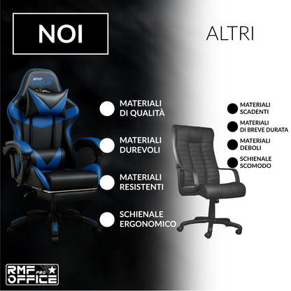 Sedia gaming, regolabile per postazione PC – vista dettagliata 27