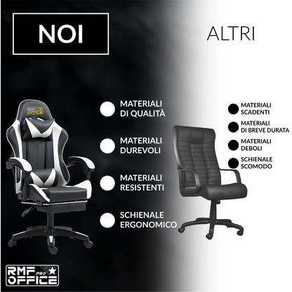 Sedia gaming, regolabile per postazione PC – vista dettagliata 36
