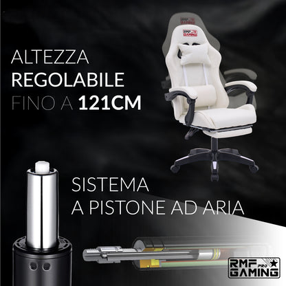 Sedia gaming, regolabile per postazione PC – vista dettagliata 48