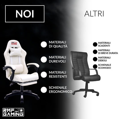 Sedia gaming, regolabile per postazione PC – vista dettagliata 49