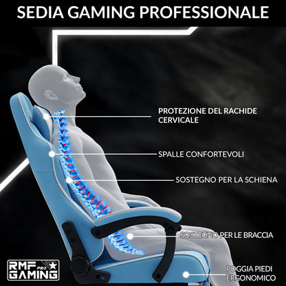 Sedia gaming, regolabile per postazione PC – vista dettagliata 52