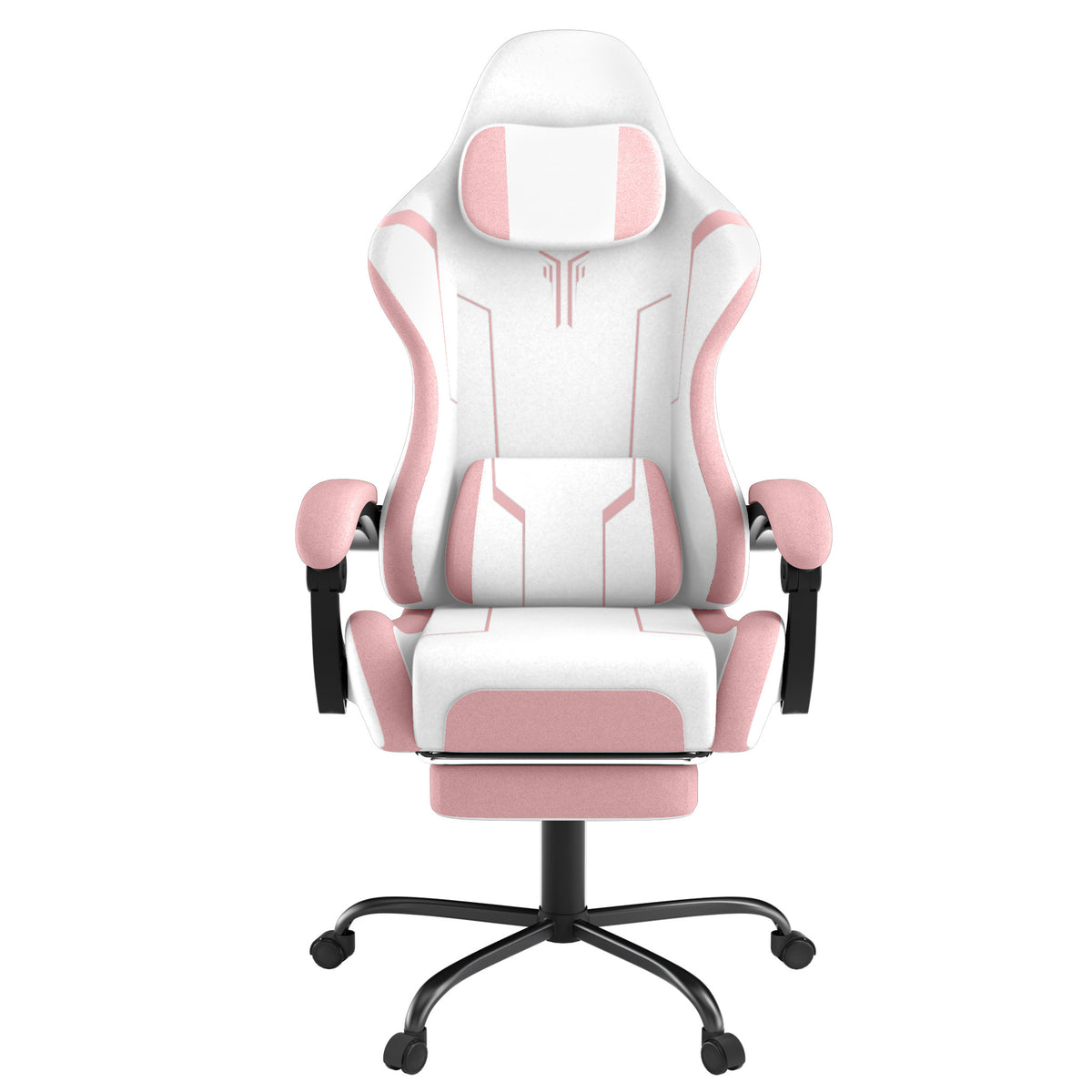 Sedia gaming, rosa per postazione PC e ufficio – vista dettagliata 4