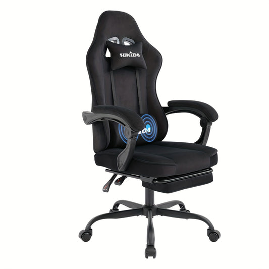 Sedia gaming, velluto per gaming e postazione PC – vista principale