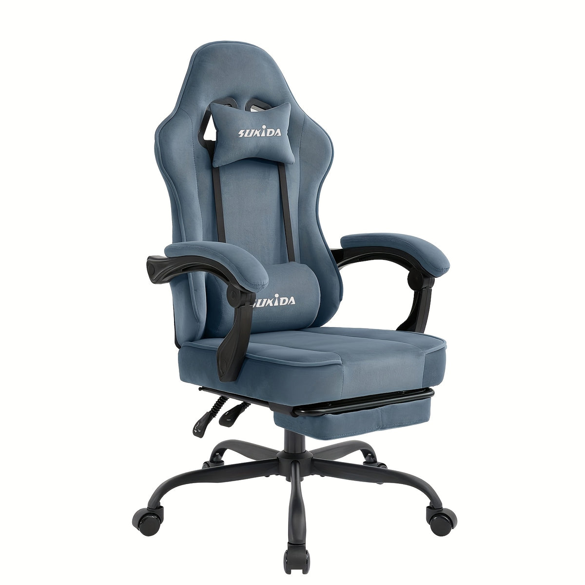 Sedia gaming, velluto per gaming e postazione PC – vista dettagliata 17