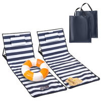 158 cm a righe blu e bianche