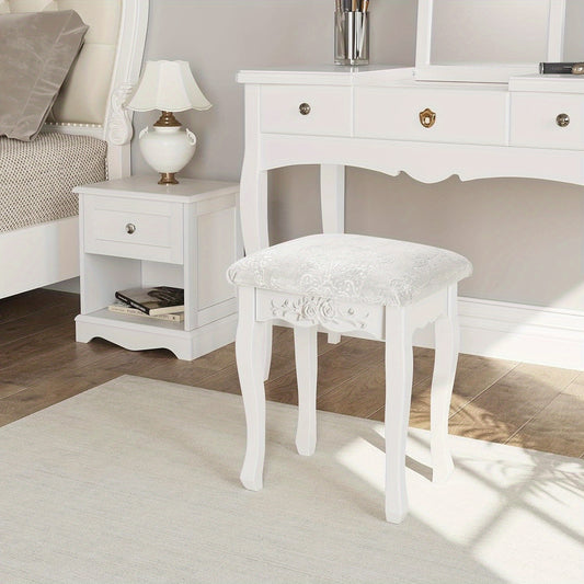 Sedia, Sgabello da Trucco Imbottito Morbido 37X30X50Cm per casa – vista principale