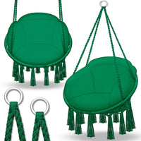 Verde con grande cuscino