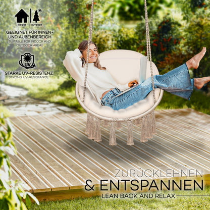 Sedia sospesa, Nero per balcone e giardino – vista dettagliata 40