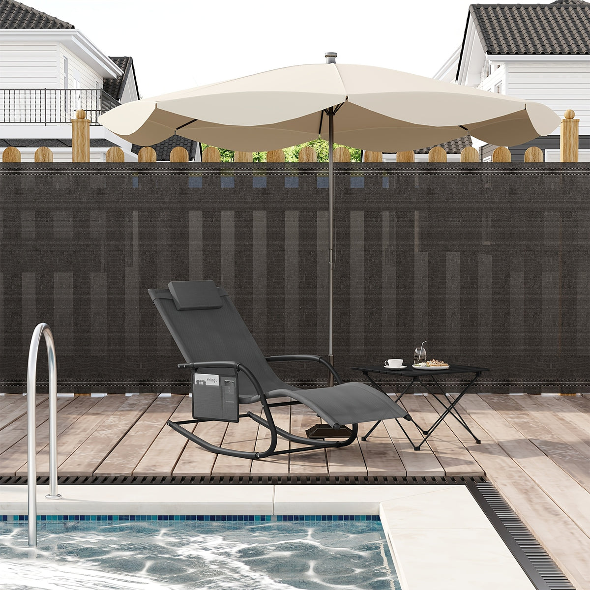 Sedia sospesa, rimovibile per giardino e balcone – vista dettagliata 2