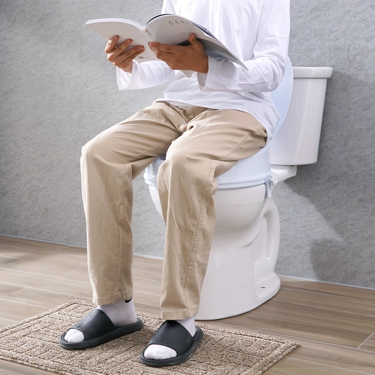 Sedile WC, 4 pollici per Anziani e uso quotidiano – vista dettagliata 9