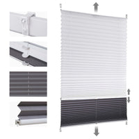 Bianco semitrasparente + grigio scuro completamente oscurante