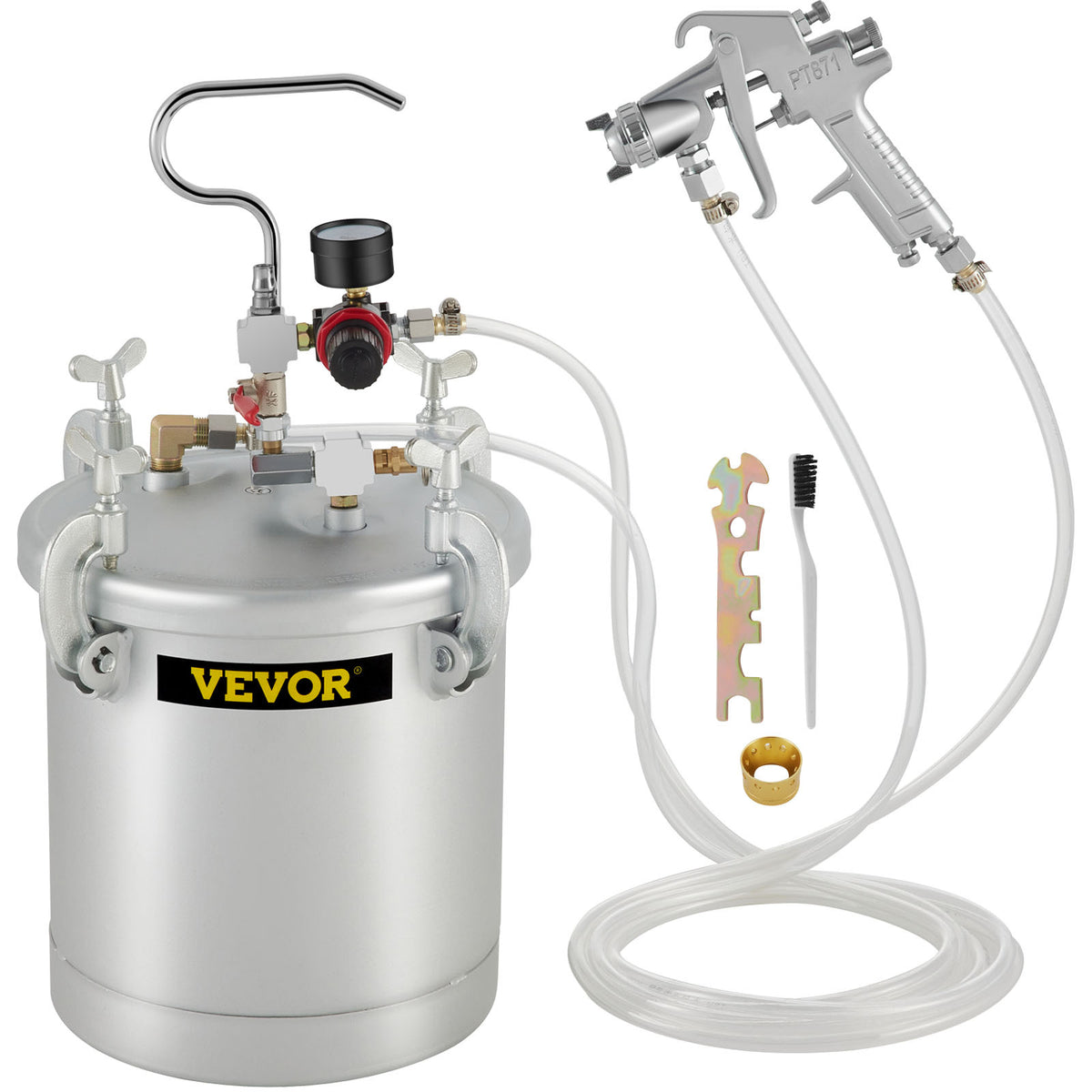 Serbatoio Vernice, 1,5 mm per Vernice con Tubi per Aria e Fluidi – vista principale