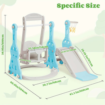 Set altalena e set di gioco, colore rosa per giardino e terrazza – vista dettagliata 7