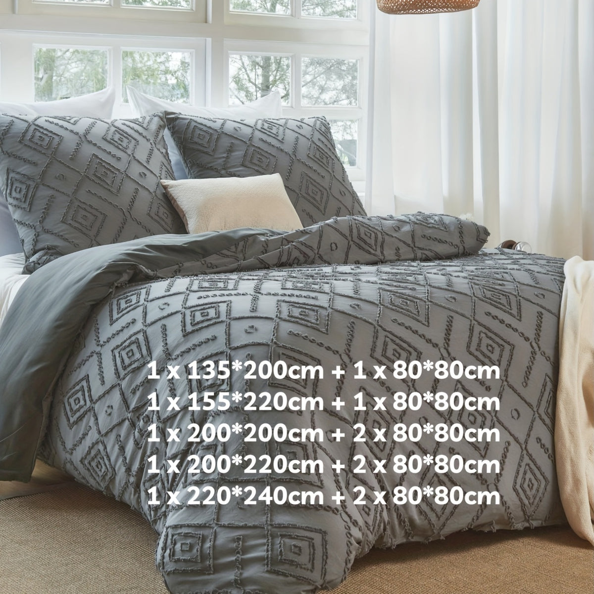 Set copripiumino, 3 pezzi per camera da letto – vista dettagliata 5