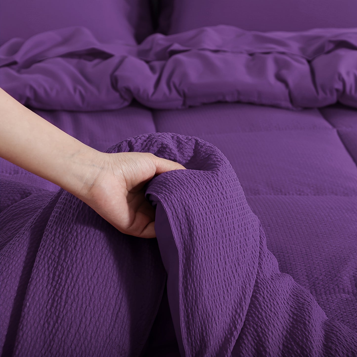 Set copripiumino, Viola per letto e uso quotidiano – vista dettagliata 19