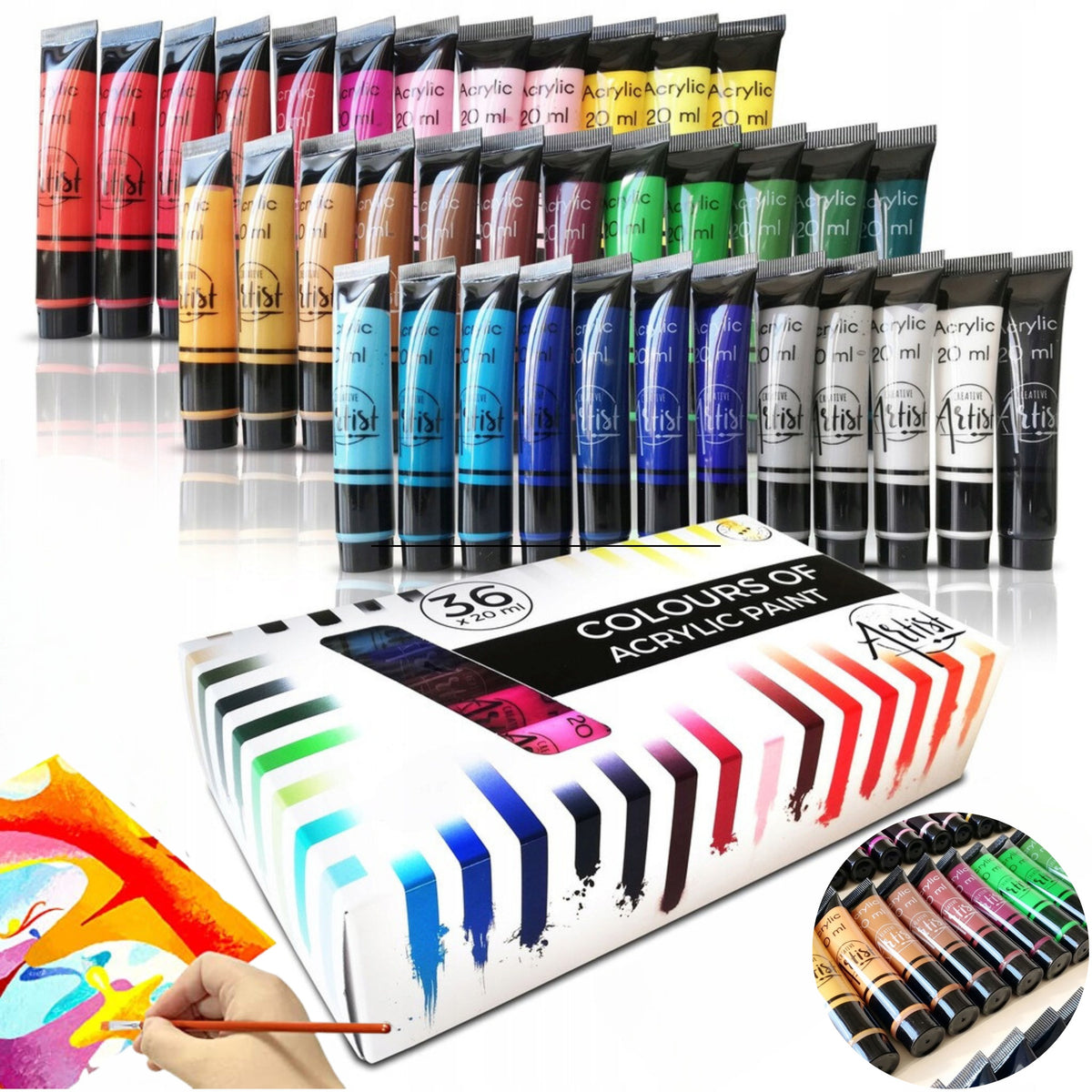 Set da pittura, 20 Ml per uso quotidiano e casa – vista principale