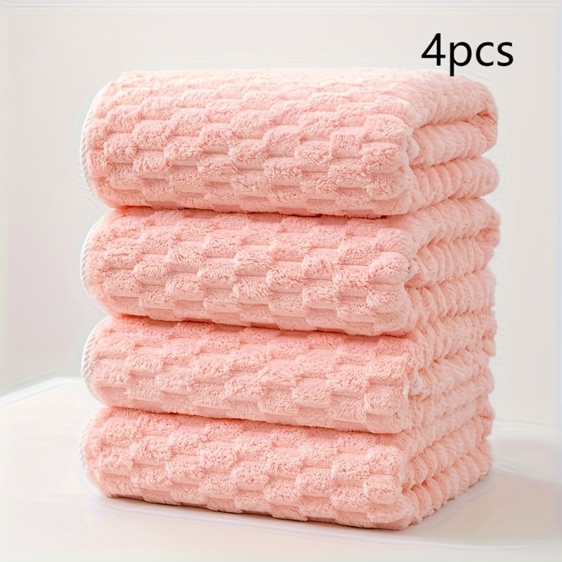 Set di asciugamani, 4 pezzi Rosa per camera da letto – vista dettagliata 11