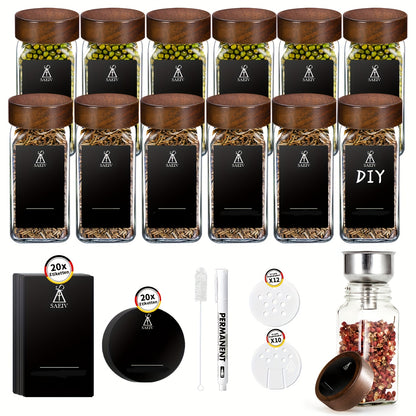Set di barattoli per spezie, 120 ml per cucina e zona pranzo – vista dettagliata 2