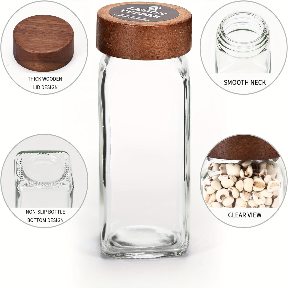 Set di barattoli per spezie, 120 ml per cucina e zona pranzo – vista dettagliata 6