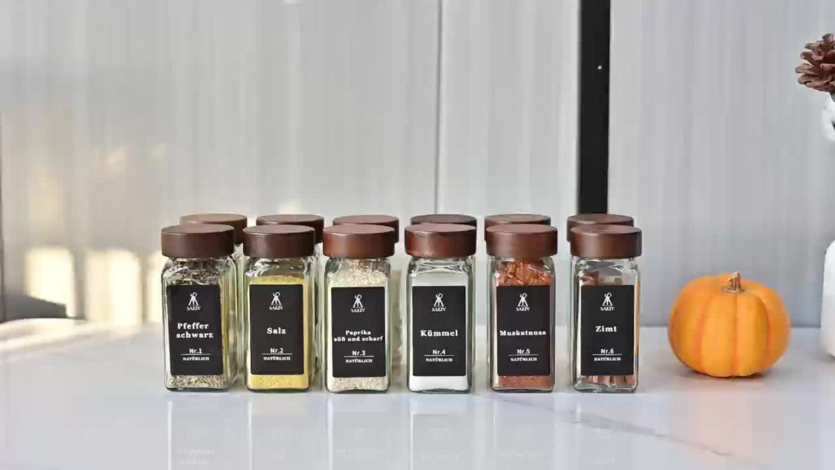Set di barattoli per spezie, 120 ml per cucina e zona pranzo – vista dettagliata 9