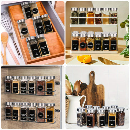 Set di barattoli per spezie, Acciaio Antiruggine per zona pranzo e cucina – vista dettagliata 8