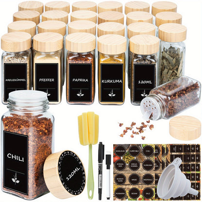 Set di barattoli per spezie, Bambù per cucina – vista dettagliata 9