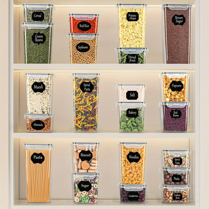 Set di barattoli per spezie, Set Organizer da Cucina Premium 32 pezzi per cucina e zona pranzo – vista dettagliata 2