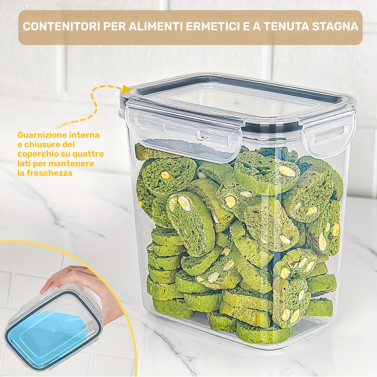 Set di barattoli per spezie, Set Organizer da Cucina Premium 32 pezzi per cucina e zona pranzo – vista dettagliata 4
