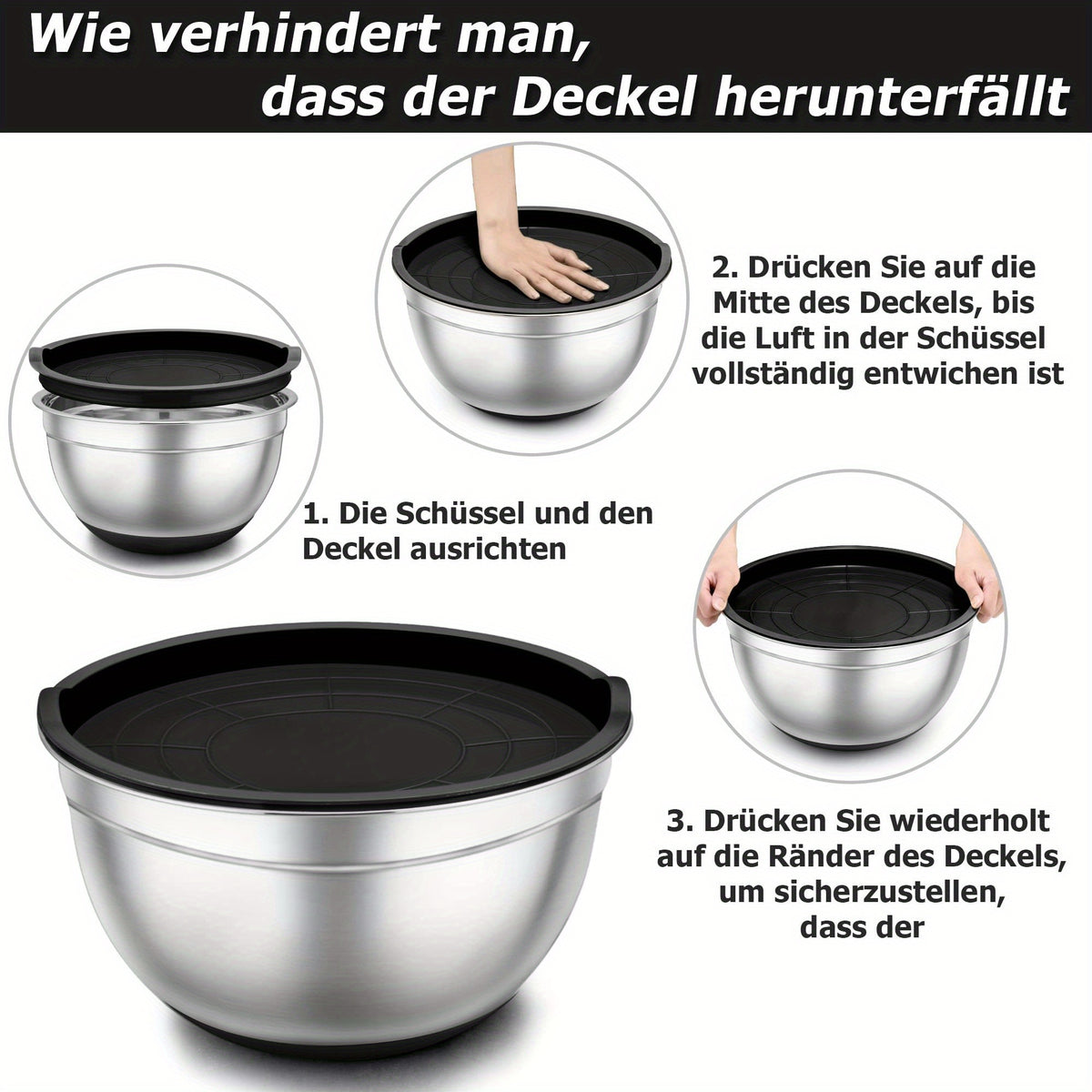 Set di ciotole, 5L per cucina e zona pranzo – vista dettagliata 15