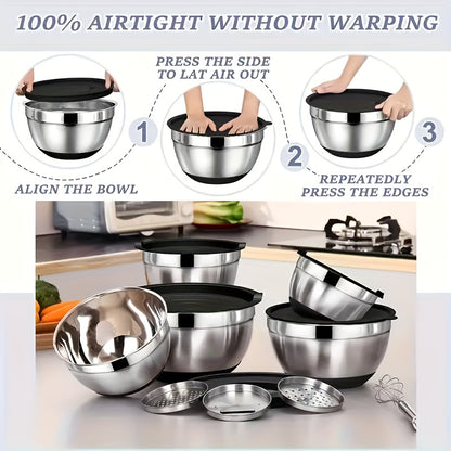 Set di ciotole, antiscivolo per cucina e zona pranzo – vista dettagliata 5