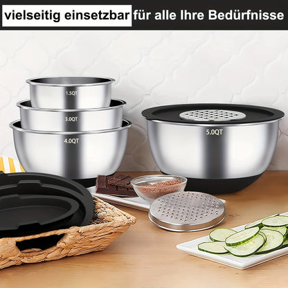 Set di ciotole, antiscivolo per zona pranzo e cucina – vista dettagliata 4