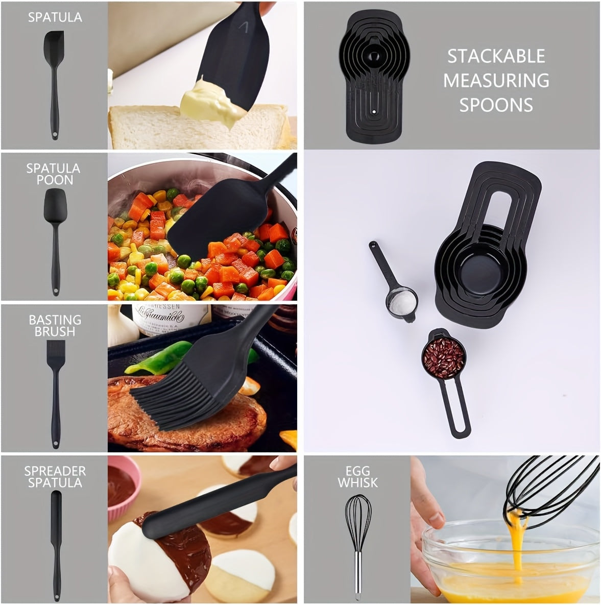 Set di ciotole, antiscivolo per zona pranzo e cucina – vista dettagliata 12