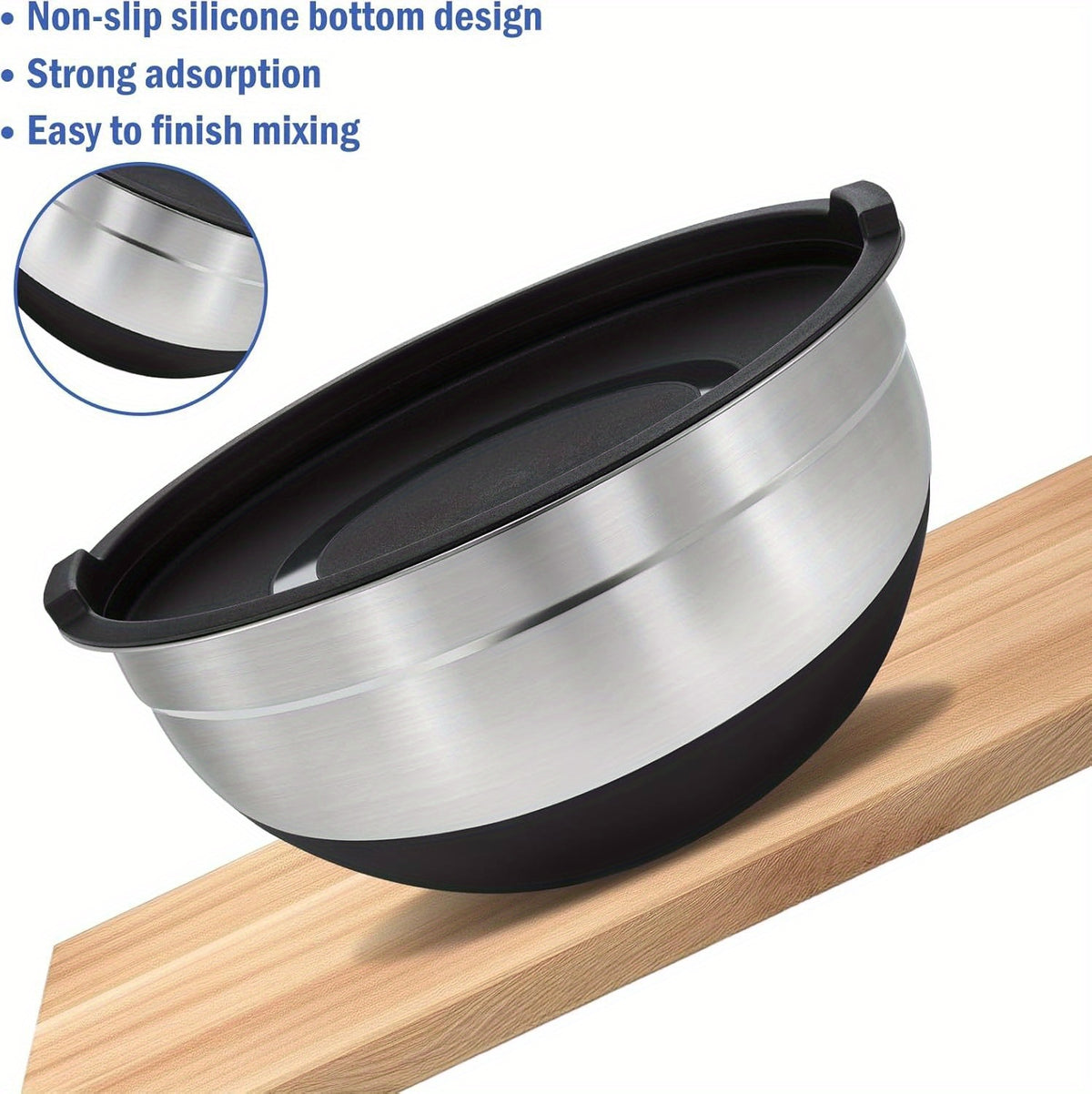 Set di ciotole, antiscivolo per zona pranzo e cucina – vista dettagliata 13