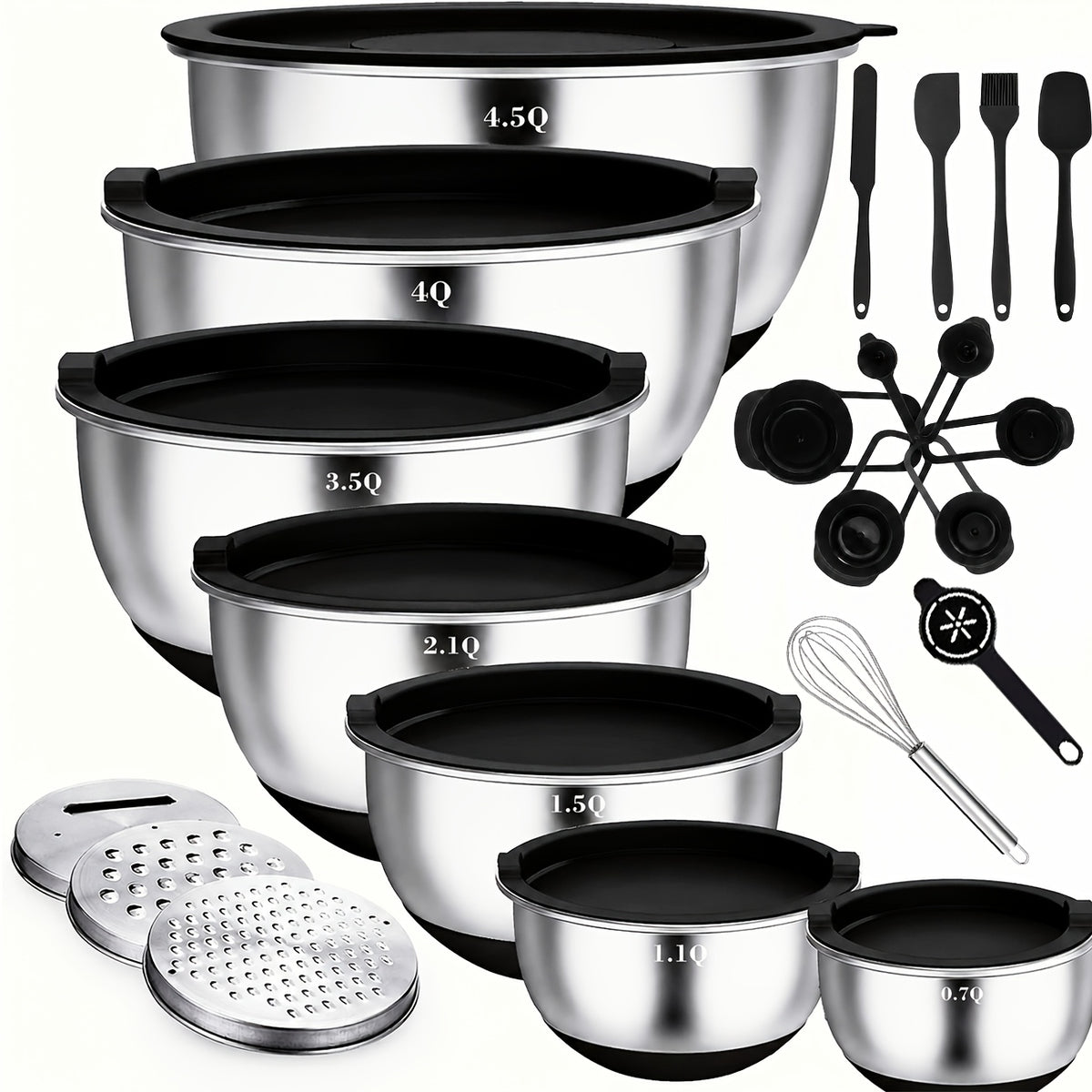 Set di ciotole, antiscivolo per zona pranzo e cucina – vista dettagliata 17