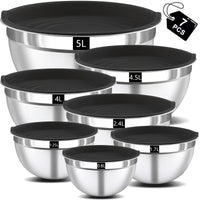Set di ciotole da 7 pezzi (con coperchi)