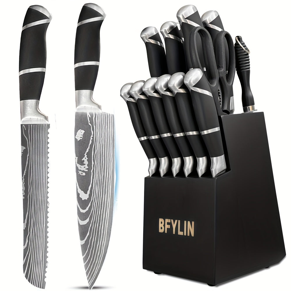 Set di coltelli da cucina, legno per cucina e zona pranzo – vista dettagliata 11