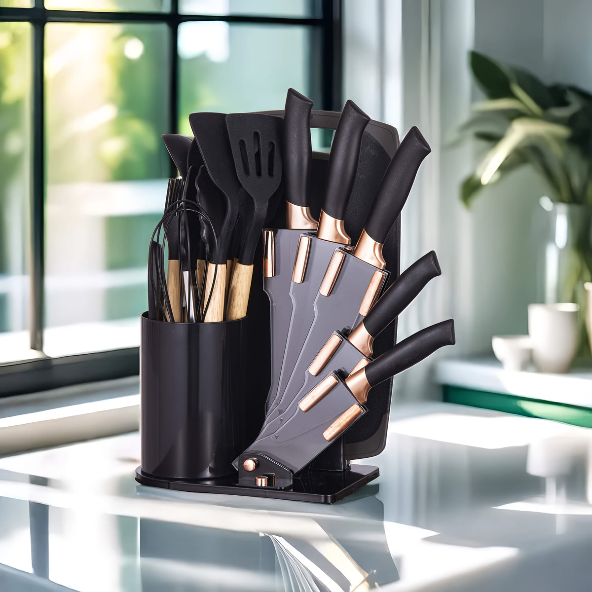 Set di coltelli da cucina, Nero per cucina e zona pranzo – vista dettagliata 3