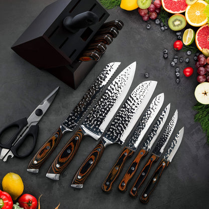 Set di coltelli, legno per cucina e zona pranzo – vista principale