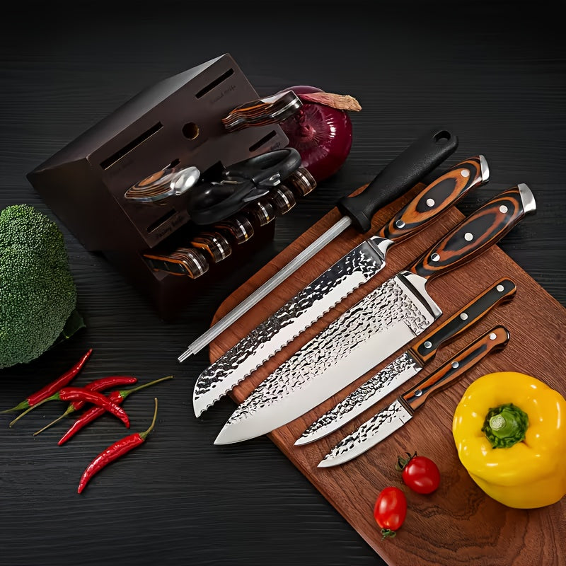 Set di coltelli, legno per cucina e zona pranzo – vista dettagliata 8