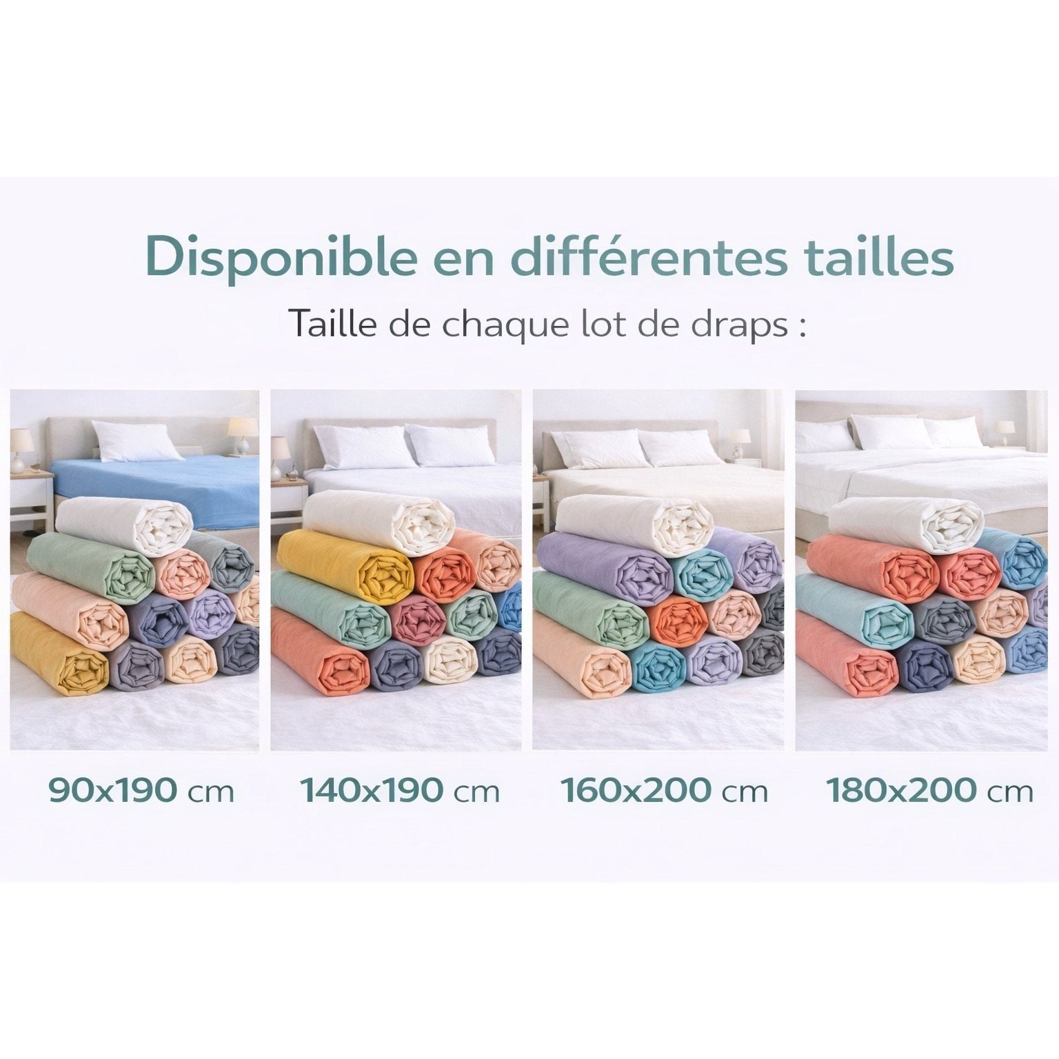 Set di lenzuola, 140cm*200cm per letto e camera da letto – vista dettagliata 4