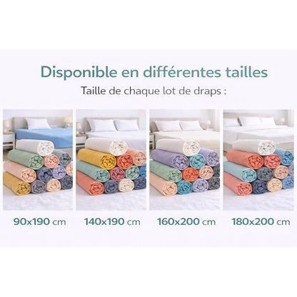 Set di lenzuola, 140cm*200cm per letto e camera da letto – vista dettagliata 4