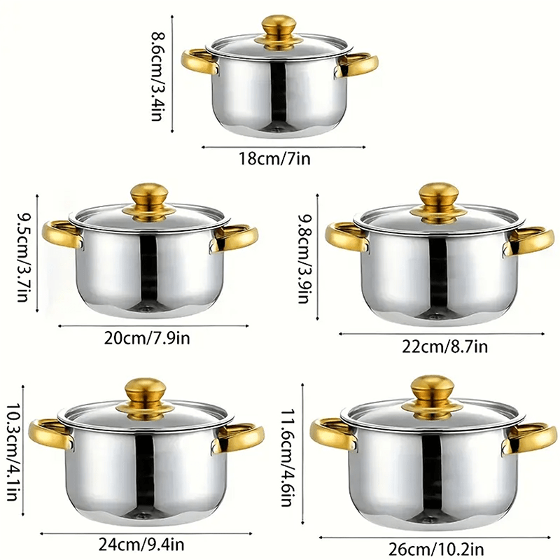 Set di pentole, Acciaio inossidabile per cucina e zona pranzo – vista dettagliata 9