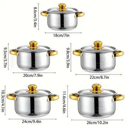 Set di pentole, Acciaio inossidabile per cucina e zona pranzo – vista dettagliata 9