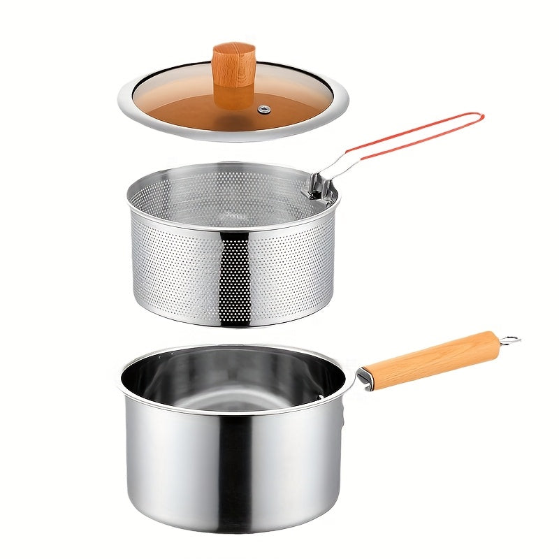 Set di pentole, Pentola + Cestello per Friggere + Coperchio per Noodles e Friggere – vista dettagliata 3